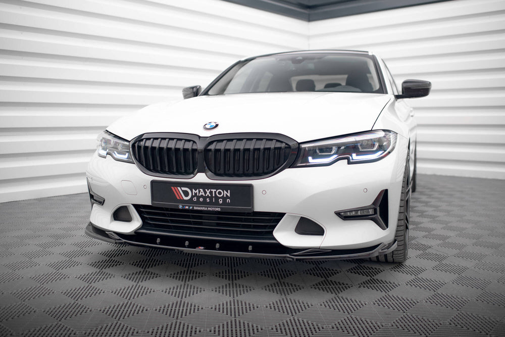 BMW G20 / G21 Front Splitter V.2 3-Series Sport Line - (Gloss Black)