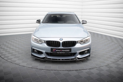 Front Splitter / Lip V.4 BMW F32 / F33 / F36 4-Series (Gloss Black)
