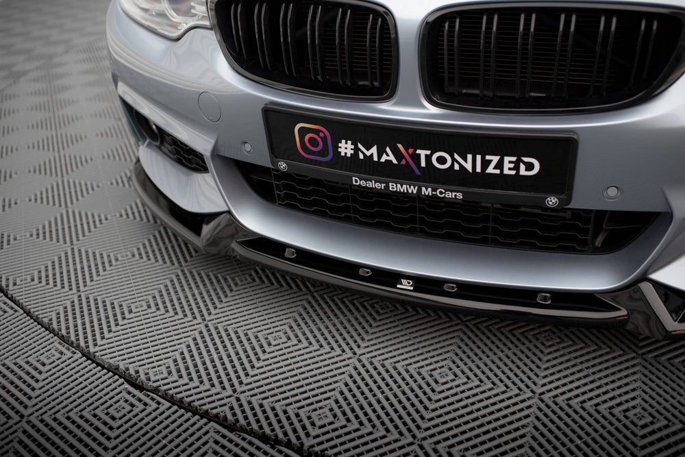 Front Splitter / Lip V.4 BMW F32 / F33 / F36 4-Series (Gloss Black)