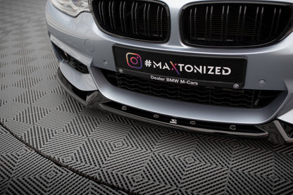 Front Splitter / Lip V.4 BMW F32 / F33 / F36 4-Series (Gloss Black)