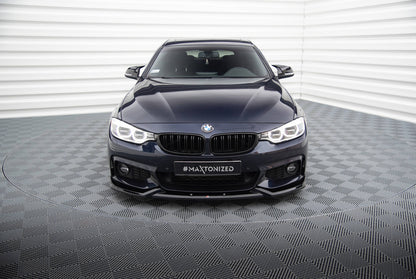 Front Splitter / Lip V.5 BMW F32/F33/F36 4-Series (Gloss Black)