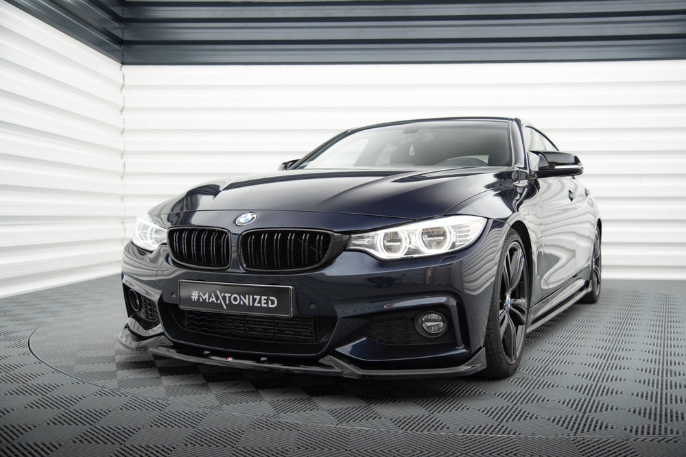 Front Splitter / Lip V.5 BMW F32/F33/F36 4-Series (Gloss Black)