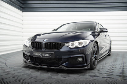Front Splitter / Lip V.5 BMW F32/F33/F36 4-Series (Gloss Black)