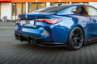 Bakre Sido Splitters / Sidoextensions V.2 BMW M4 G82, G83 (Blank Svarta)