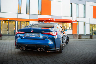 Bakre Sido Splitters / Sidoextensions V.2 BMW M4 G82, G83 (Blank Svarta)