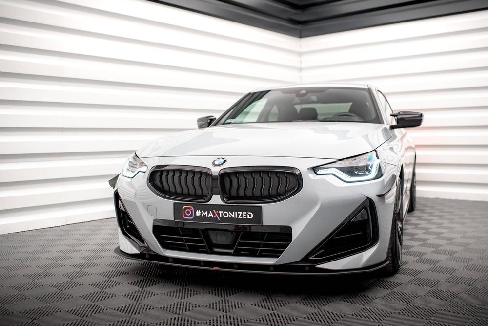 Street Pro Front Splitter / Lip BMW 2-Series G42 (Gloss Black)
