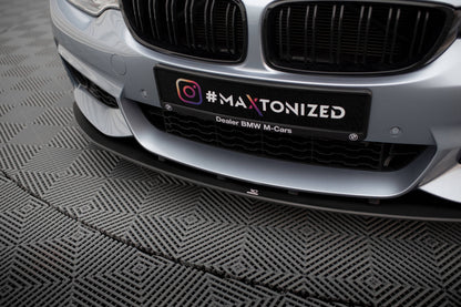 Street Pro Front Splitter / Lip BMW F32 / F36 / F33 4-Series (Gloss Black)