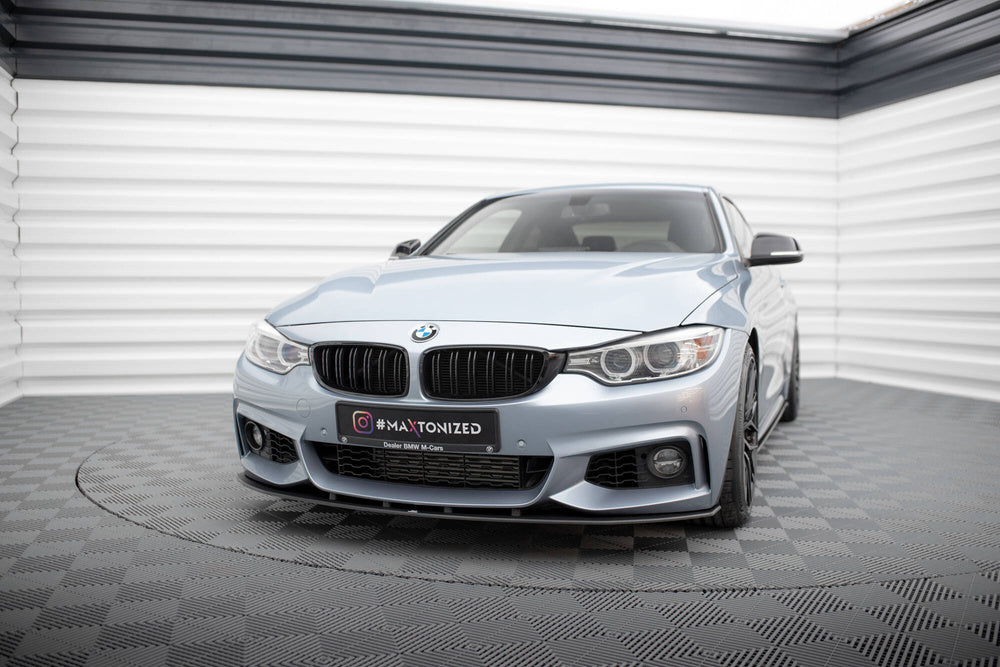 Street Pro Front Splitter / Lip BMW F32 / F36 / F33 4-Series (Gloss Black)