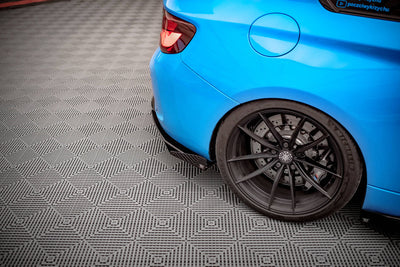 Bakre Sido Splitters / Sidoextensions + Flaps BMW M2 F87 - Kafi Racing