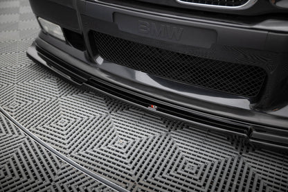 Front Splitter / Lip V.1 BMW M3 / 3-Series E36 (Gloss Black) - M Sport